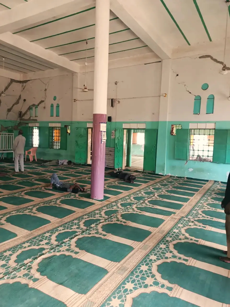 Prayer hall of the mosque