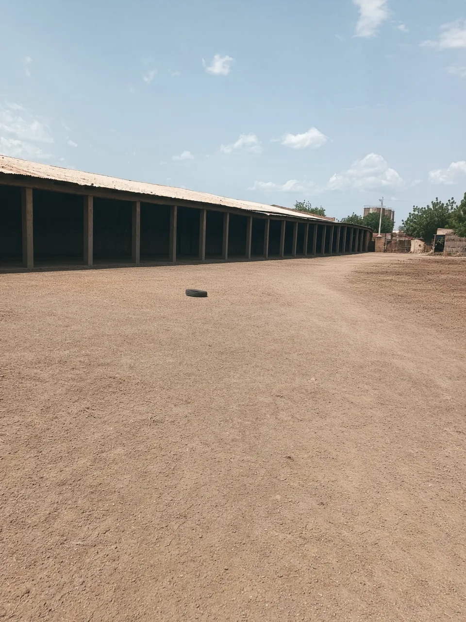 Long storage sheds for grain and oilseed sacks